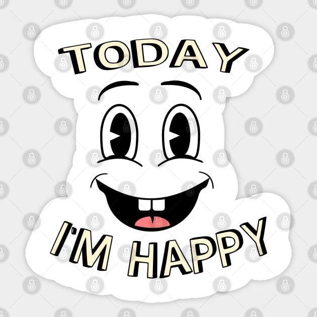 Happy Face Smile Happy Day Funny Retro Cartoon Sticker by sillyindustries